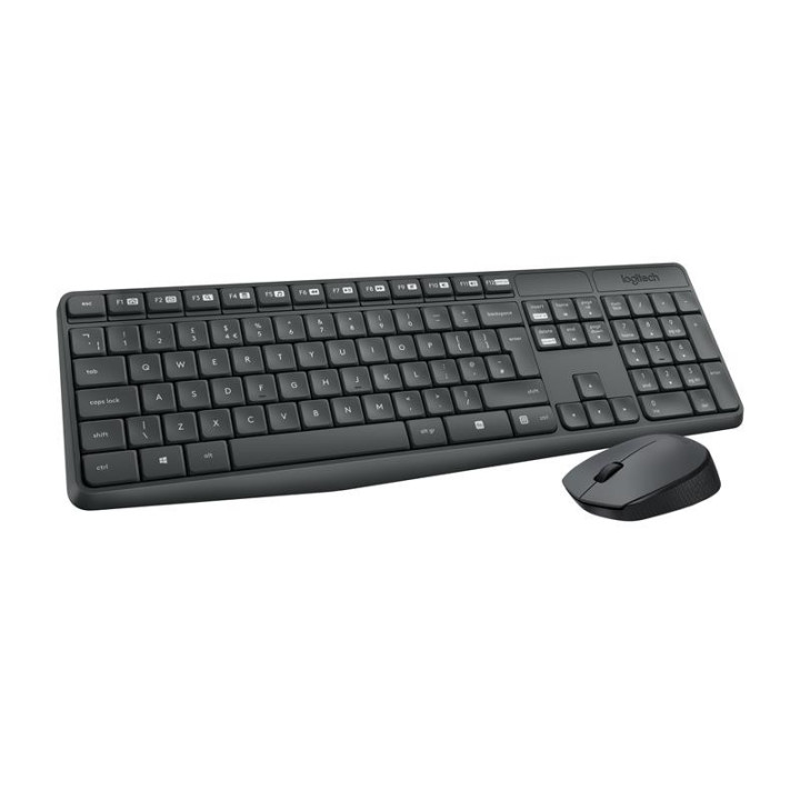 Teclado + Raton Logitech MK235 Wireless Black | InfoChen Canarias