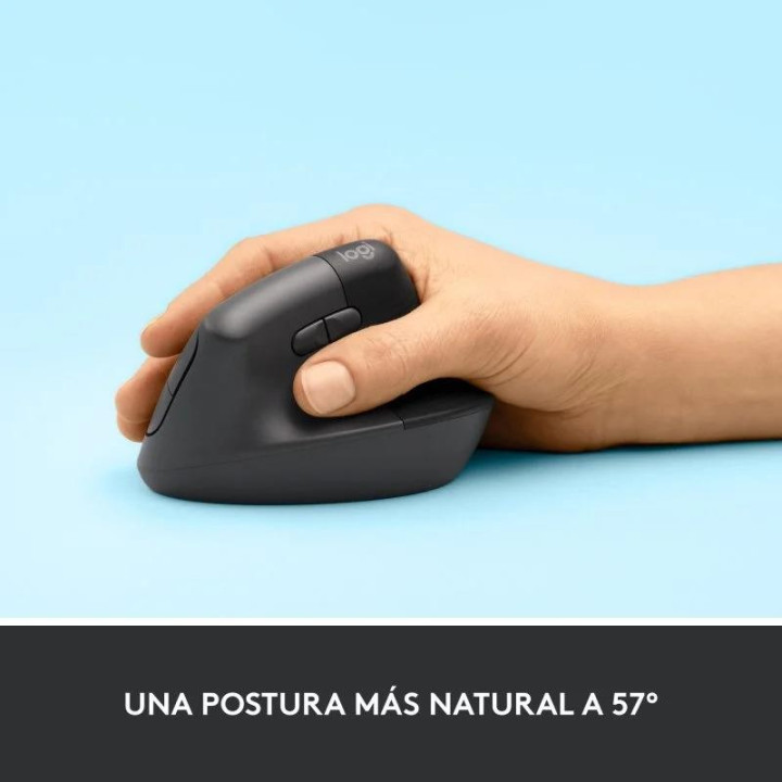Raton Logitech Lift Vertical Wireless Ergonomic 4000DPI 6 Botones