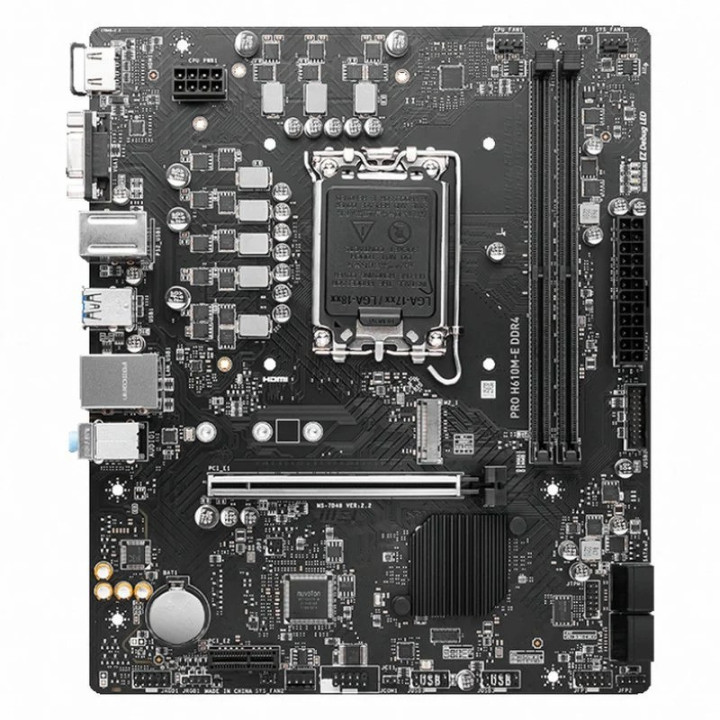 Placa Base Msi Pro H610M-E DDR4 Matx VGA + HDMI | InfoChen