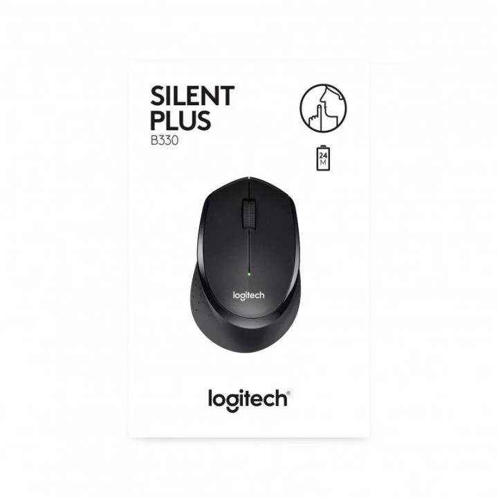 Raton Logitech B330 Silent Plus Wireless Black | InfoChen