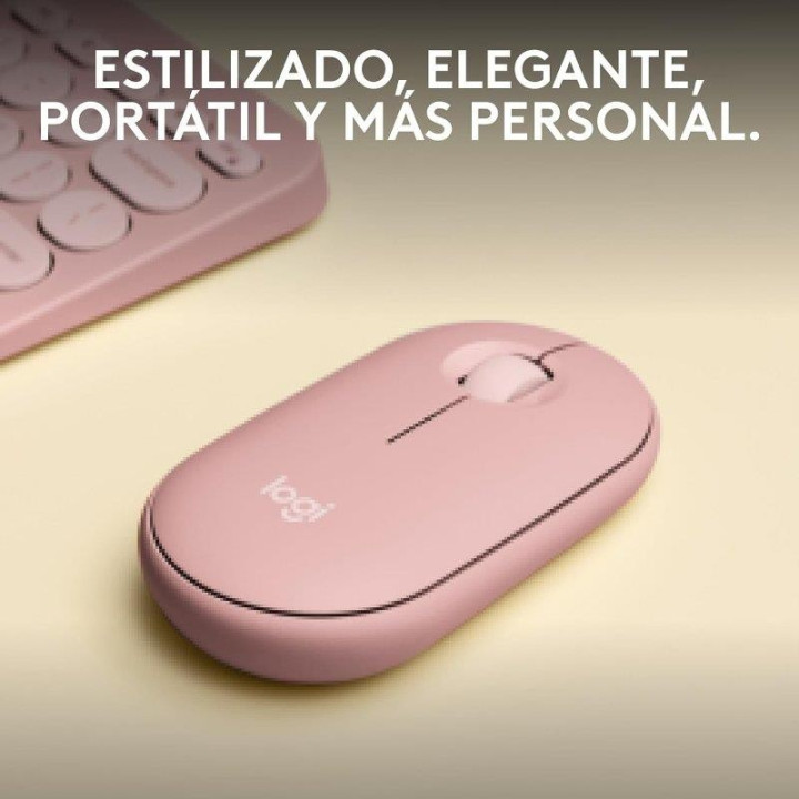 Raton Logitech Pebble 2 M350S Wireless Rose | InfoChen Canarias