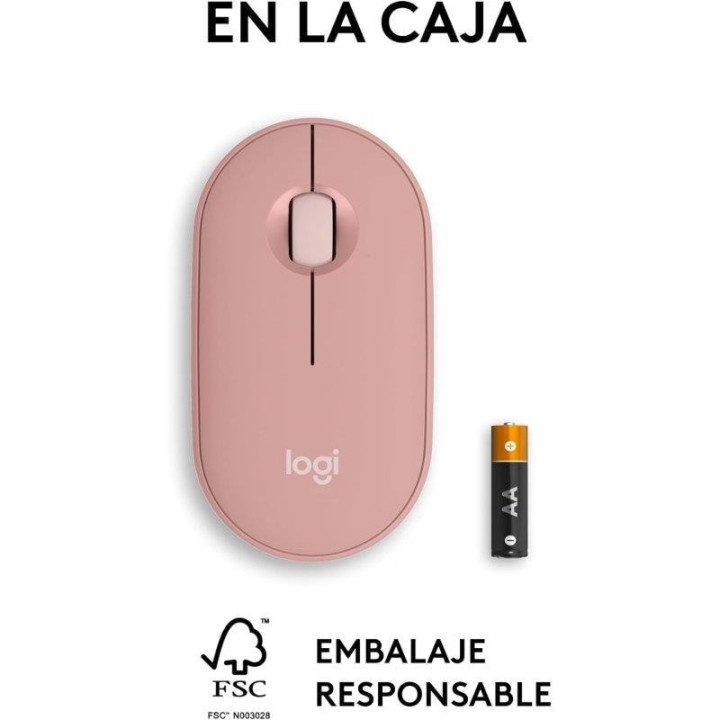 Raton Logitech Pebble 2 M350S Wireless Rose | InfoChen Canarias