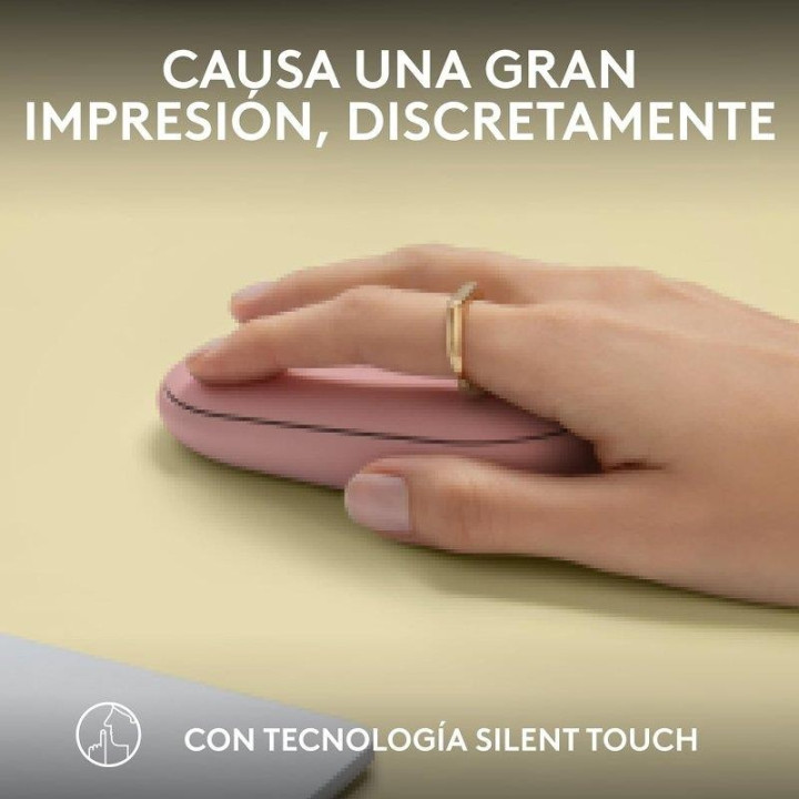 Raton Logitech Pebble 2 M350S Wireless Rose | InfoChen Canarias