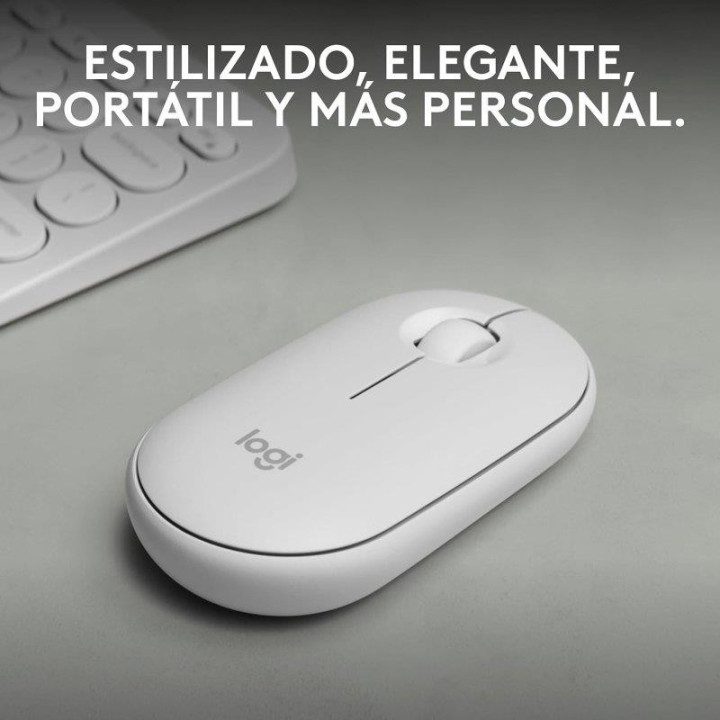 Raton Logitech Pebble 2 M350S Wireless White | InfoChen Canarias
