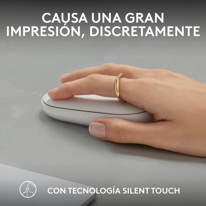 Raton Logitech Pebble 2 M350S Wireless White | InfoChen Canarias