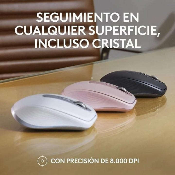 Raton Logitech Mx Anywhere 3S Wireless Bt 8000DPI 6 Botones Black