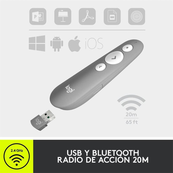 Presentador Logitech R500S Inalambrico | InfoChen Canarias