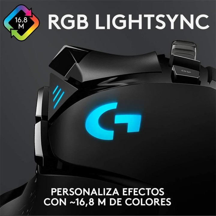 Raton Logitech G502 Hero Optico USB Gaming Black | InfoChen