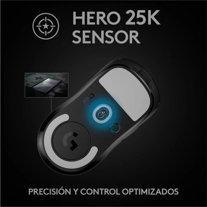 Raton Logitech Pro X Superlight Gaming Wireless Black | InfoChen
