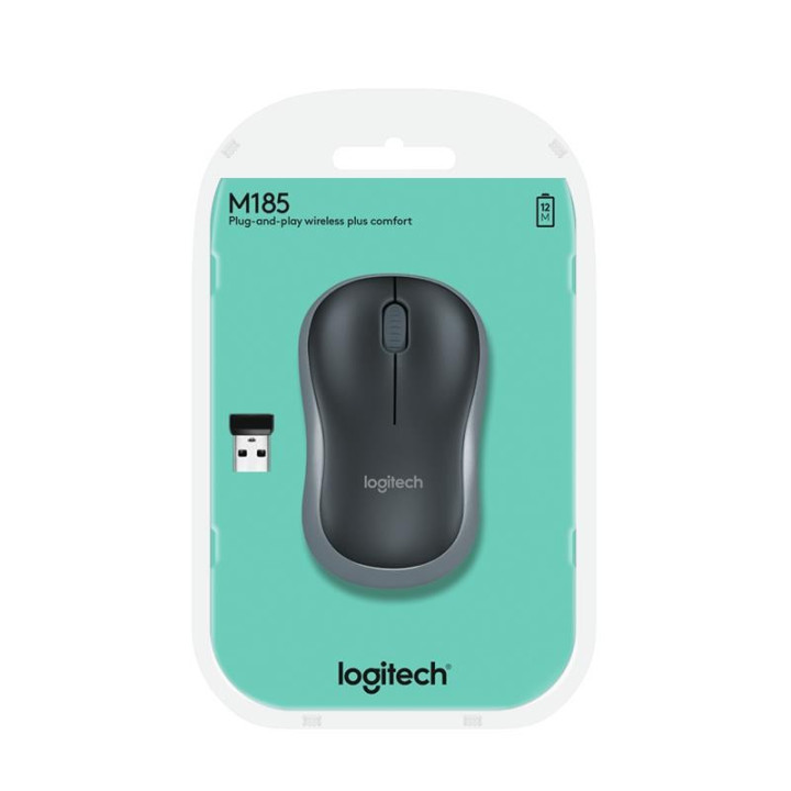 Raton Logitech M185 Wireless Grey | InfoChen Canarias