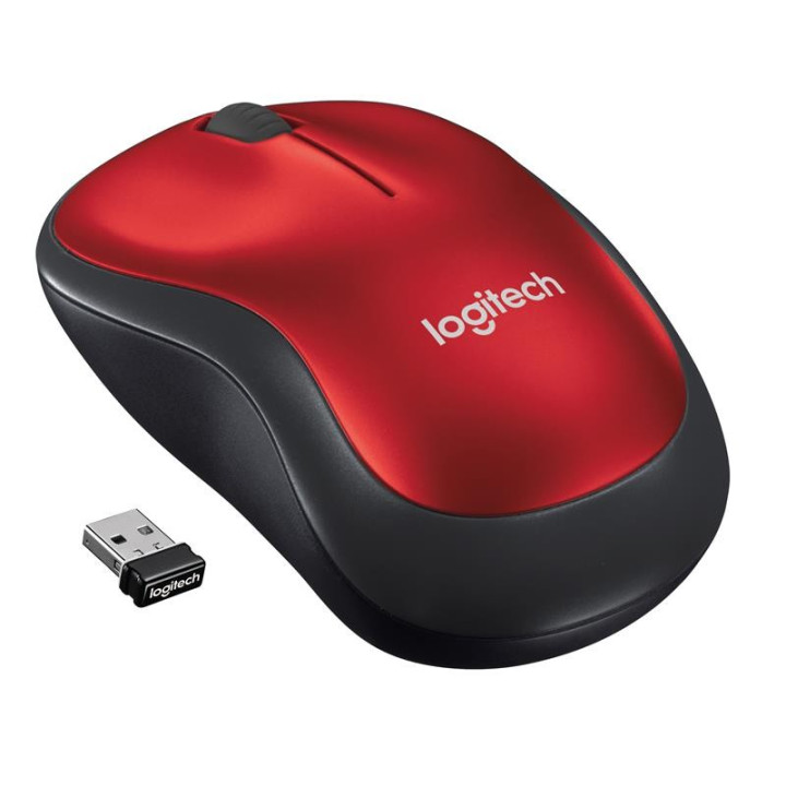 Raton Logitech M185 Wireless Red | InfoChen Canarias