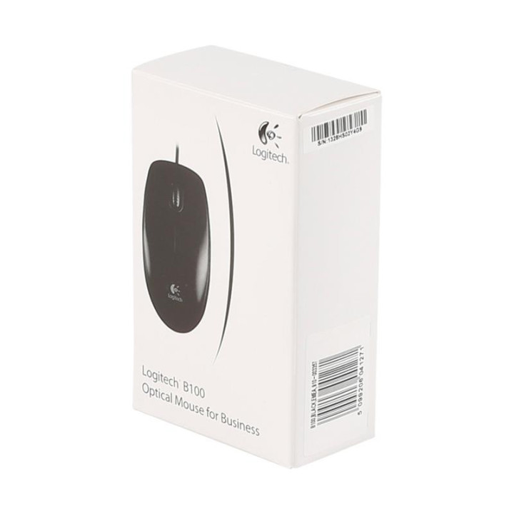 Raton Logitech B100 USB Black | InfoChen Canarias