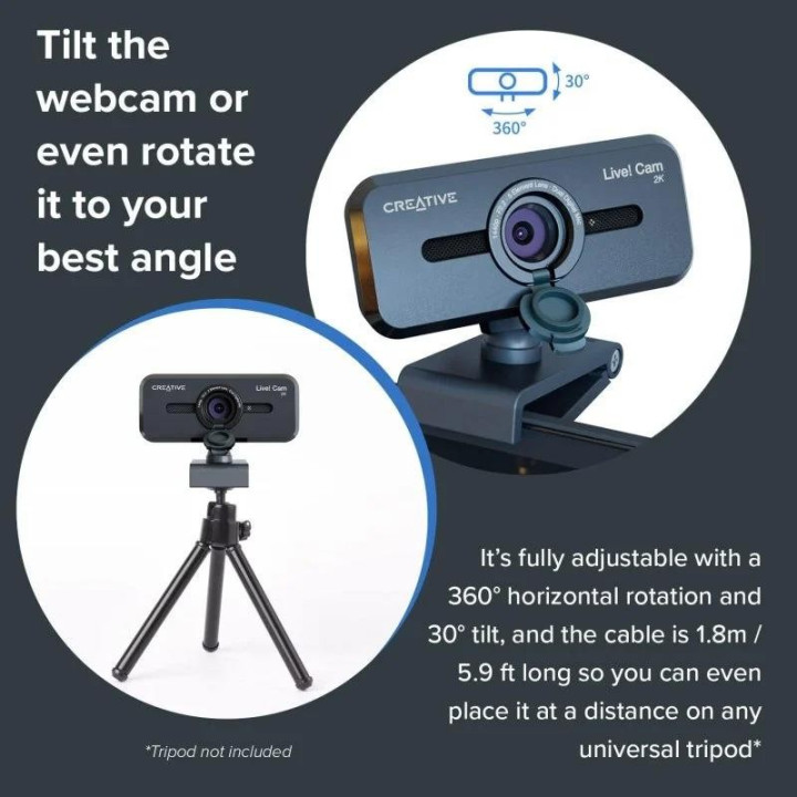 Webcam Creative Live Cam Sync Full HD 2K | InfoChen Canarias
