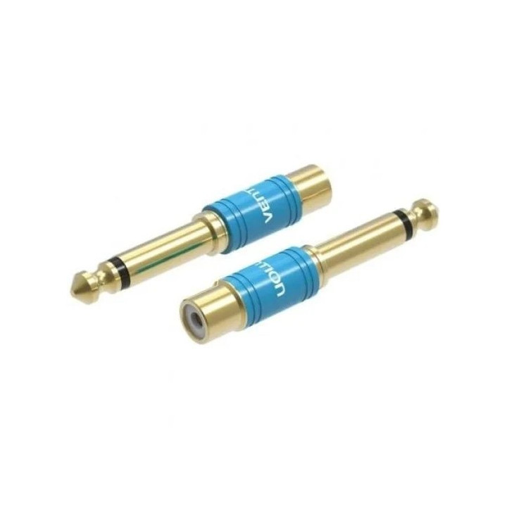Adaptador Vention Rca Hembra - Jack 6.5 Macho Black | InfoChen