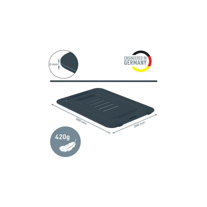 Soporte Leitz Sobremesa Para Tablet Ergonomico Grey | InfoChen