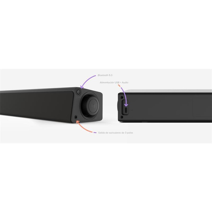 Barra De Sonido Creative Stage Se Mini Wireless Bt 5.3 Aux USB-C