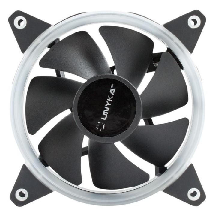 Ventilador 12CM Unykach Candy 20 Adicional Chasis Red Ring LED |