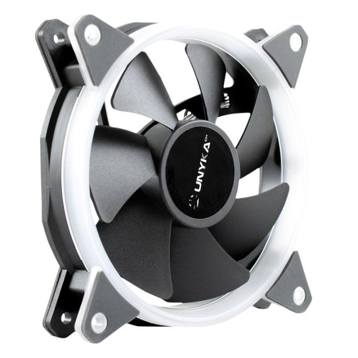 Ventilador 12CM Unykach Candy 20 Adicional Chasis Green Ring LED