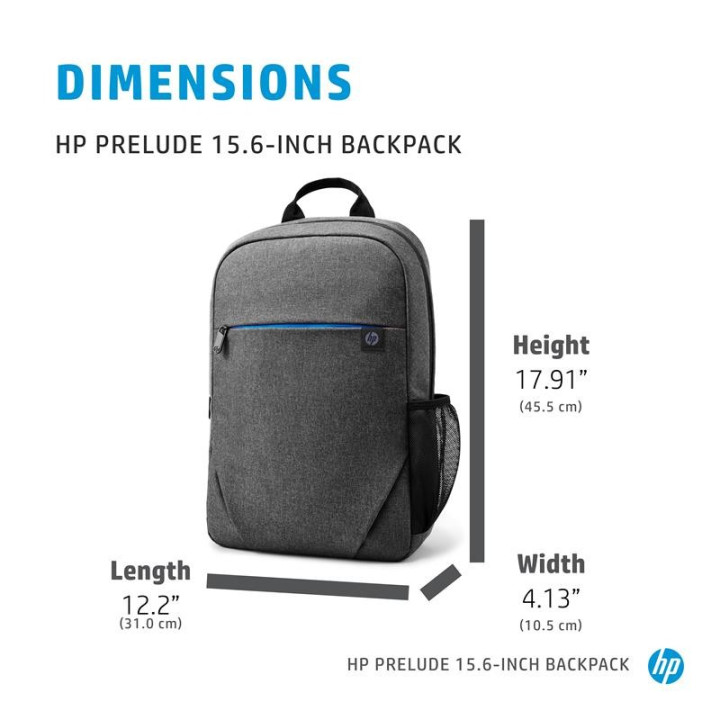 Mochila HP Prelude Backpack 15.6 Grey | InfoChen Canarias