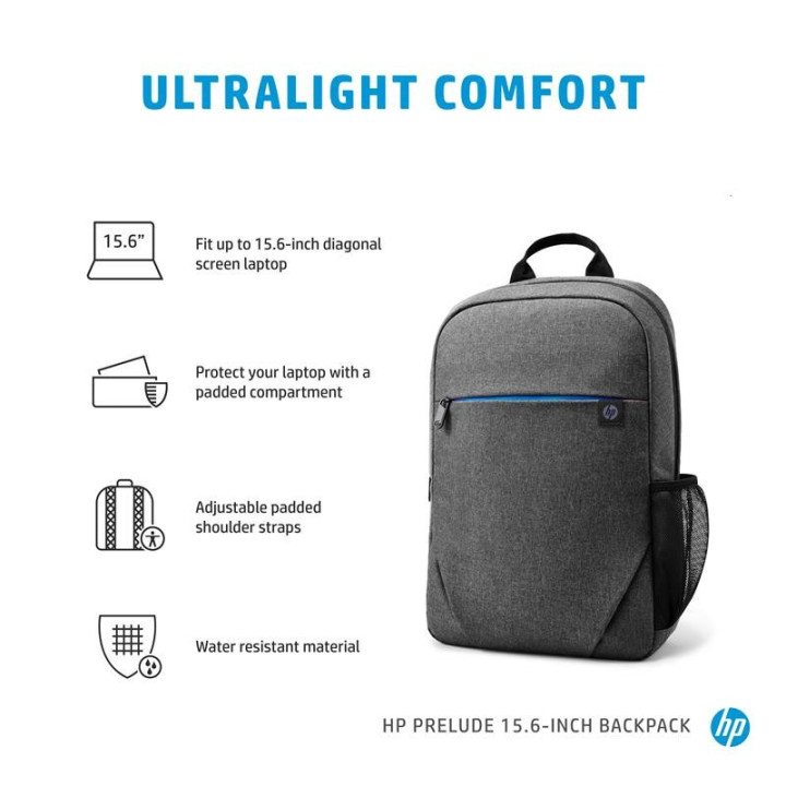 Mochila HP Prelude Backpack 15.6 Grey | InfoChen Canarias
