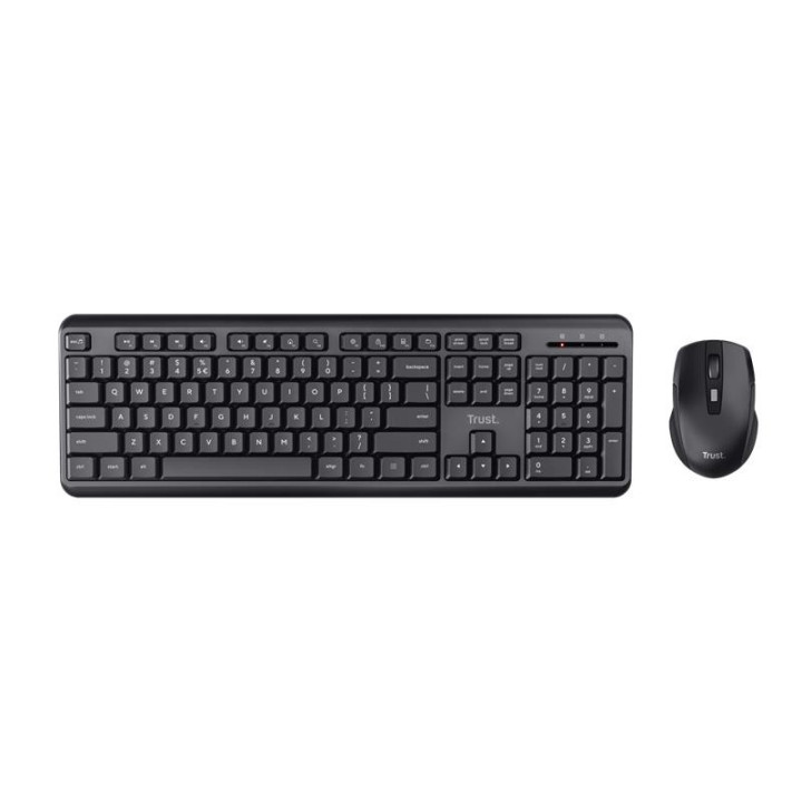 Teclado + Raton Trust TKM-360 Wireless Silent Black | InfoChen