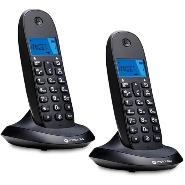 Teléfono Motorola C1002 Cb+ Dect Wireless Black (( 2UD )) |
