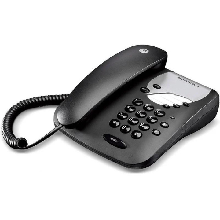 Teléfono Motorola CT1 Analogico Black | InfoChen Canarias