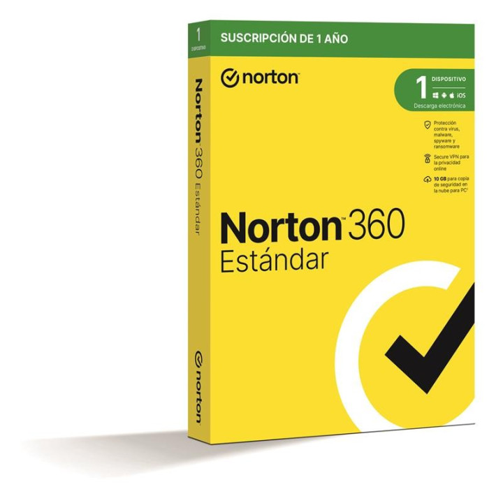 Norton 360 Standard 10GB Es 1 User 1 Device 1 Año L. Electronica