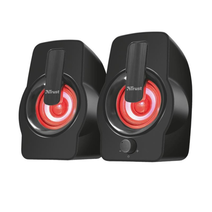 Altavoces Trust Gemi RGB 2.0 Black | InfoChen Canarias
