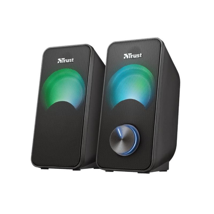 Altavoces Trust Arys RGB 2.0 Black | InfoChen Canarias