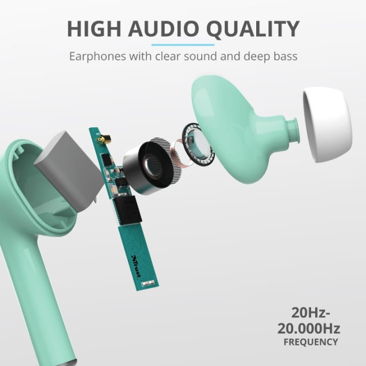 Auriculares Trust Nika Touch Earphones Bluetooth Wireless