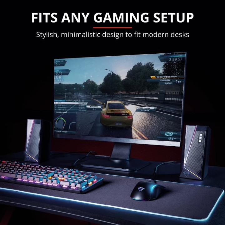 Altavoces Trust Gaming Gtx 609 Zoxa RGB 2.0 Speakerset | InfoChen