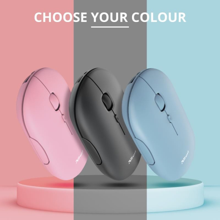Raton Trust Puck Recargable Wireless Bluetooth Blue | InfoChen