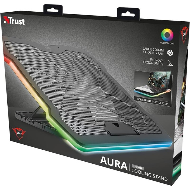 Soporte + Ventilador Trust GXT1126 Aura Refrigeracion RGB |