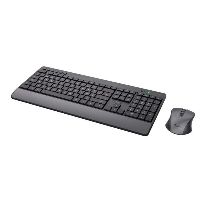Teclado + Raton Trust Trezo Wireless Black Eco | InfoChen