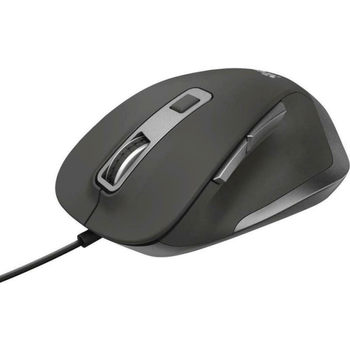 Raton Trust Fyda Wired Comfort Ergonomico Eco USB Black |