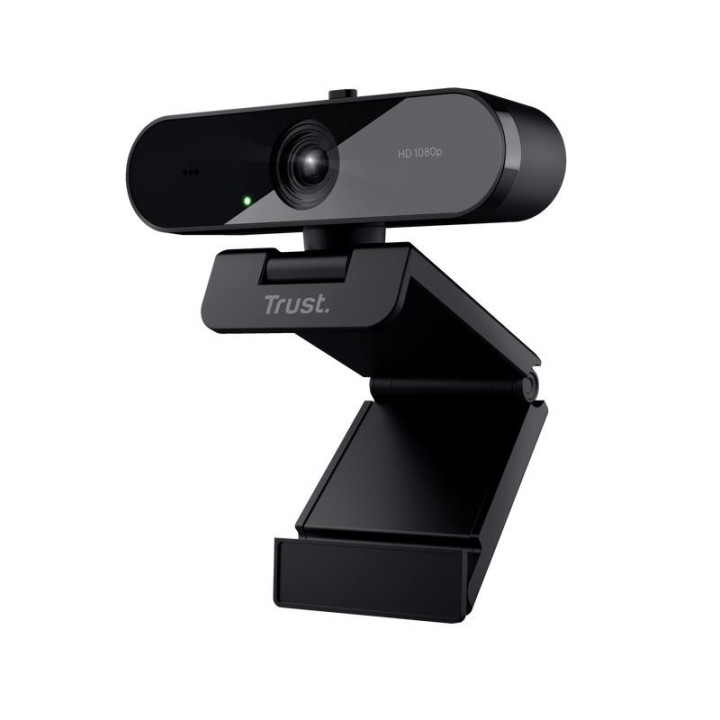 Webcam Trust TW-200 Full HD 1080P USB Black | InfoChen Canarias