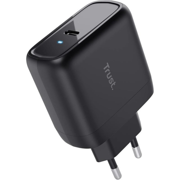 Cargador Trust Maxo USB-C 65W 2M Black | InfoChen Canarias