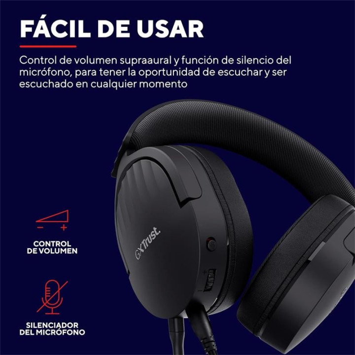 Auriculares + Microfono Trust Gaming Gxt 489 Fayzo Headset Multi