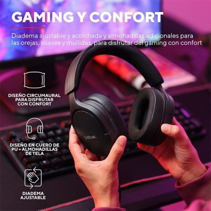Auriculares + Microfono Trust Gaming Gxt 489 Fayzo Headset Multi
