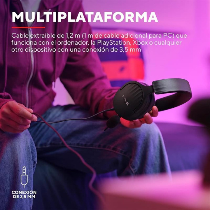 Auriculares + Microfono Trust Gaming Gxt 489 Fayzo Headset Multi