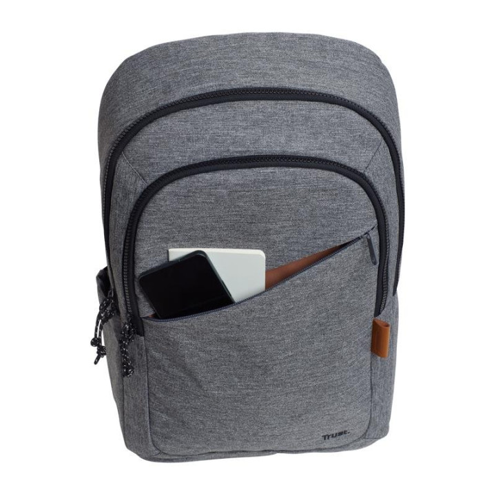 Mochila Trust Avana Eco 16 Grey | InfoChen Canarias