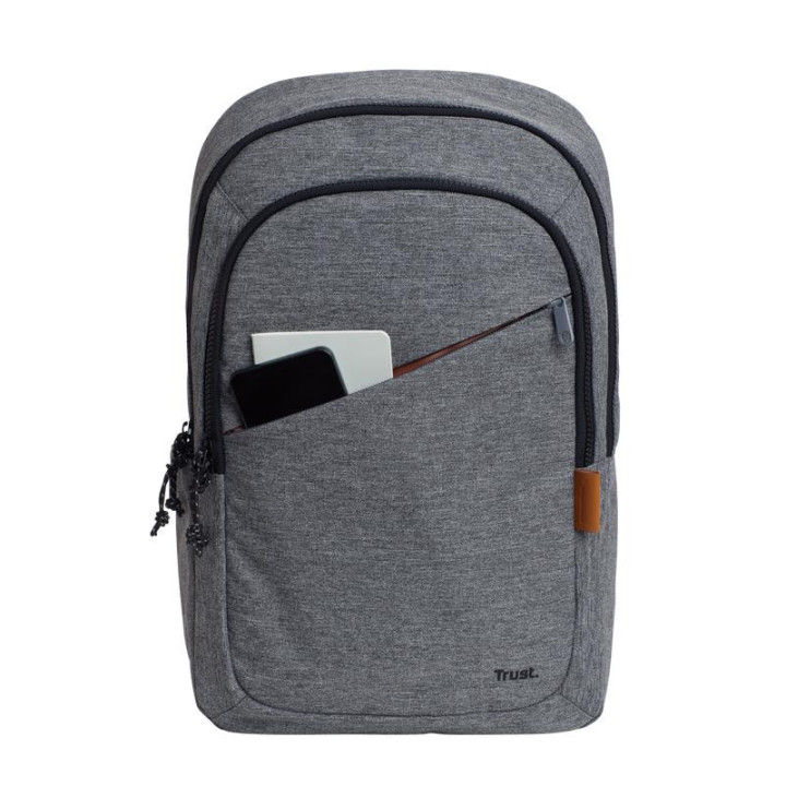 Mochila Trust Avana Eco 16 Grey | InfoChen Canarias