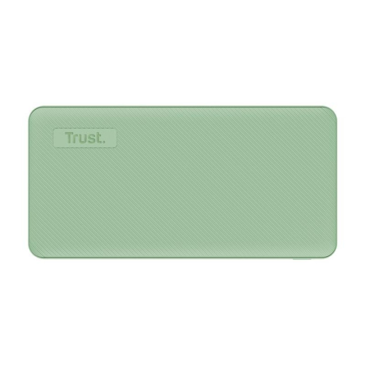 Powerbank Trust Primo 20000MAH USB + USB-C 2A Green | InfoChen