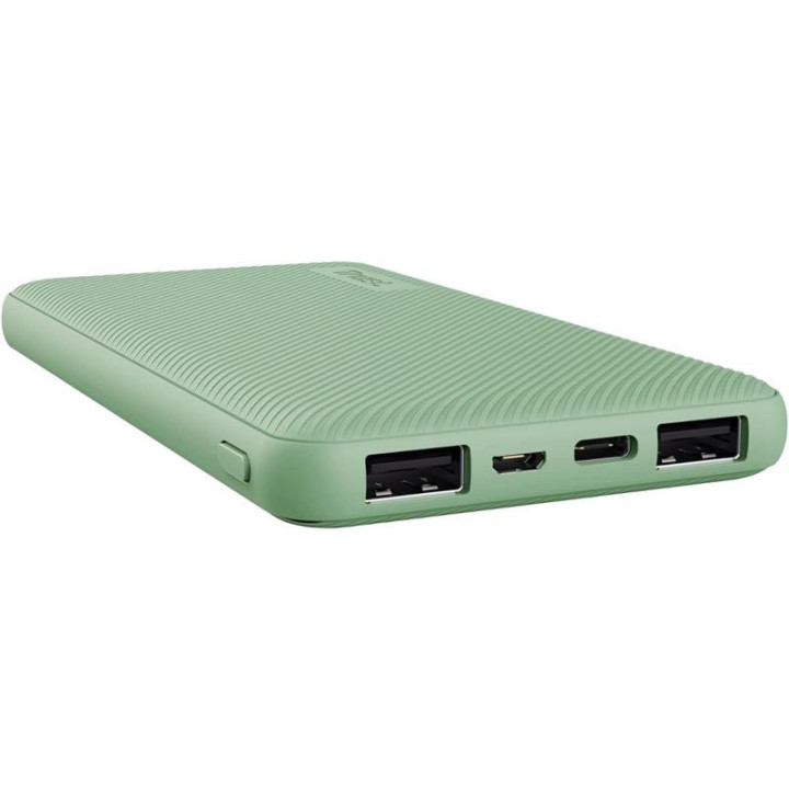 Powerbank Trust Primo Slim 10000MAH X2 USB-A + USB-C + Micro-USB