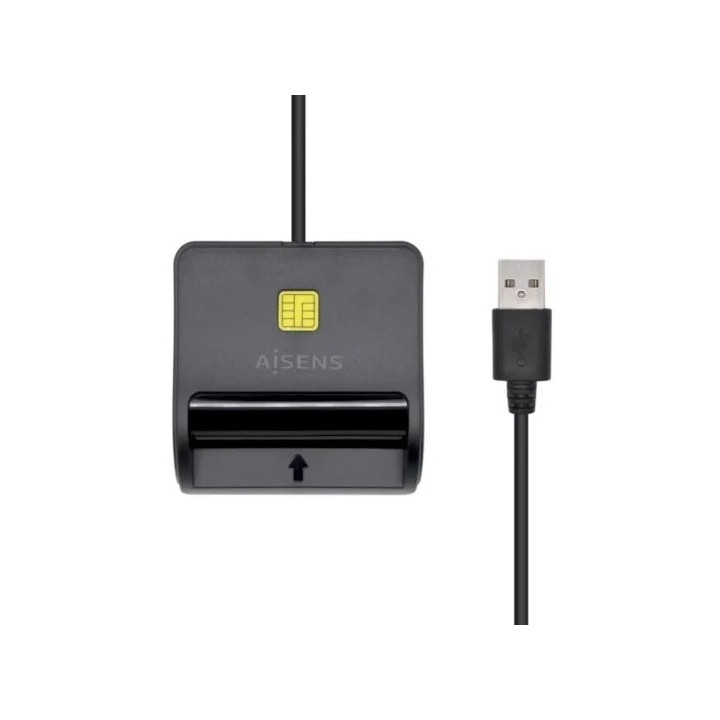 Lector De Tarjetas Dni Aisens Dni + Sim/microsd USB Black |