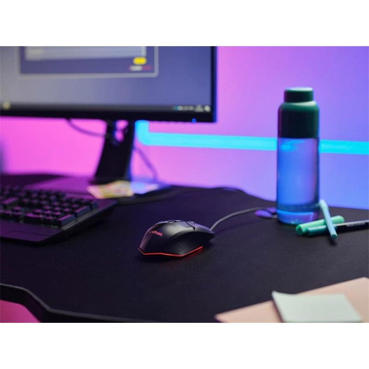 Raton Trust Gaming Gxt 109 Felox RGB USB 6400DPI 6 Botones Black