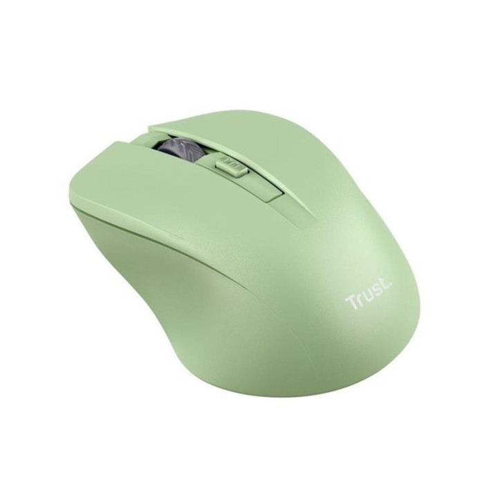 Raton Trust Mydo Silent Click Wireless Green | InfoChen Canarias