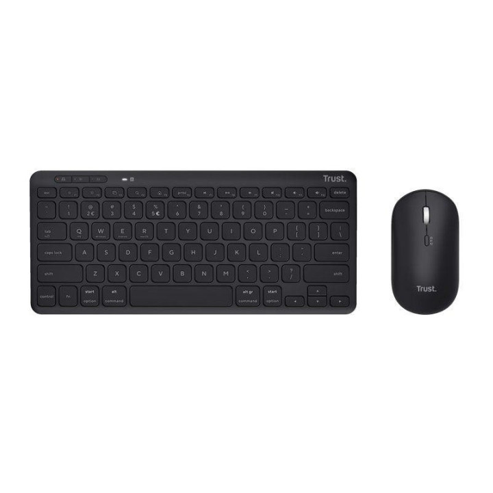 Teclado + Raton Trust Lyra TKL Wireless Multidispositvo Black |