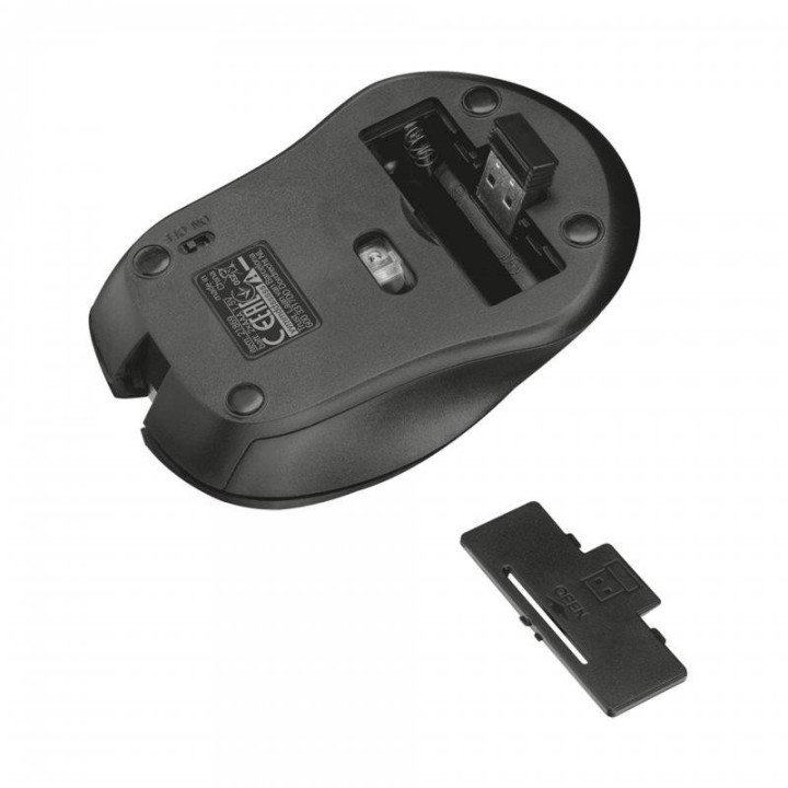 Raton Trust Mydo Silent Click Wireless Black | InfoChen Canarias